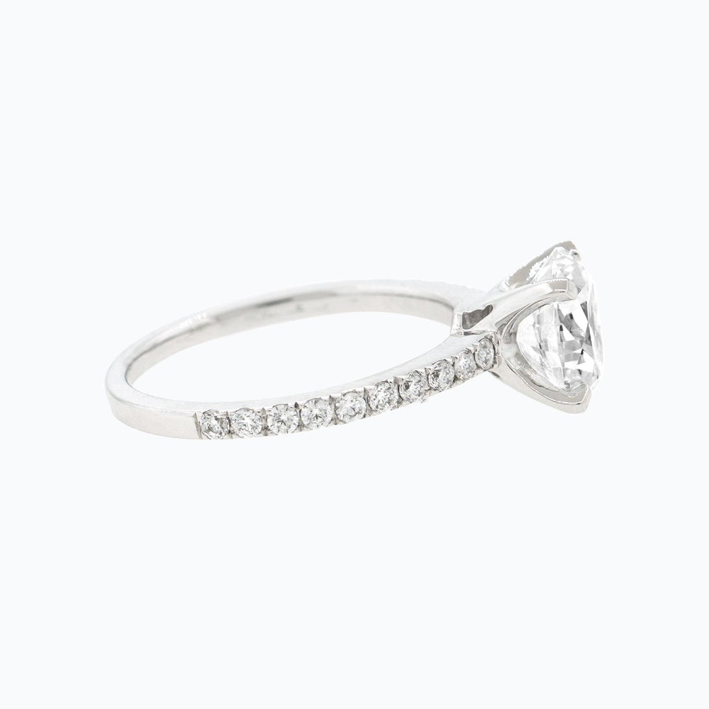 
          
          Load image into Gallery viewer, 2.50ct Ivy Lab Diamond Round Pave Diamonds 18k White Gold Ring
          
          