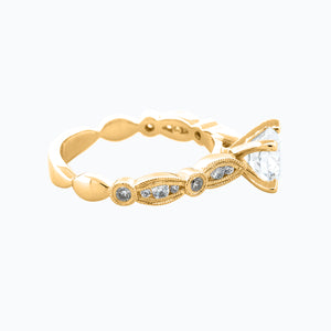 
          
          Load image into Gallery viewer, Rika Round Pave Diamonds Ring 14K Yellow Gold
          
          