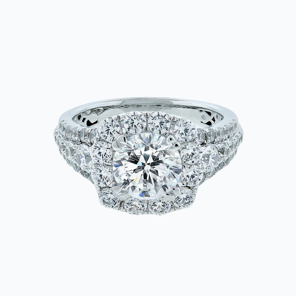 Ionel GIA Diamond Round Pave Diamonds Ring
