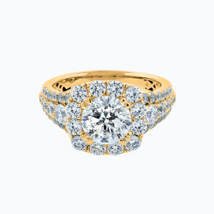 
          
          Load image into Gallery viewer, Ionel Round Pave Diamonds Ring 14K Yellow Gold
          
          