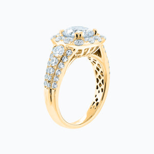 
          
          Load image into Gallery viewer, Ionel Round Pave Diamonds Ring 14K Yellow Gold
          
          