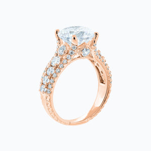 
          
          Load image into Gallery viewer, Veda Round Pave Diamonds Ring 14K Rose Gold
          
          