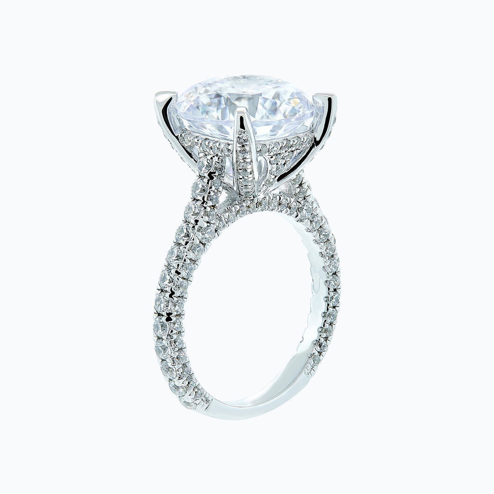 
          
          Load image into Gallery viewer, Noosa Lab Created Diamond Round Pave Diamonds Platinum Ring
          
          