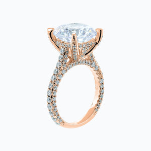 
          
          Load image into Gallery viewer, Noosa Moissanite Round Pave Diamonds Rose Gold Ring
          
          