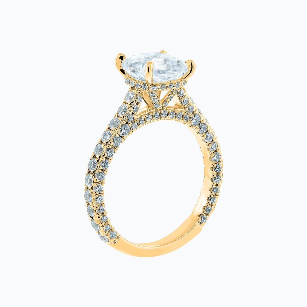 
          
          Load image into Gallery viewer, Nina Cushion Pave Diamonds Ring 18K Yellow Gold
          
          