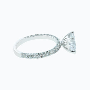
          
          Load image into Gallery viewer, 2.70ct Nicola Moissanite Round Pave Diamonds 18k White Gold Ring
          
          