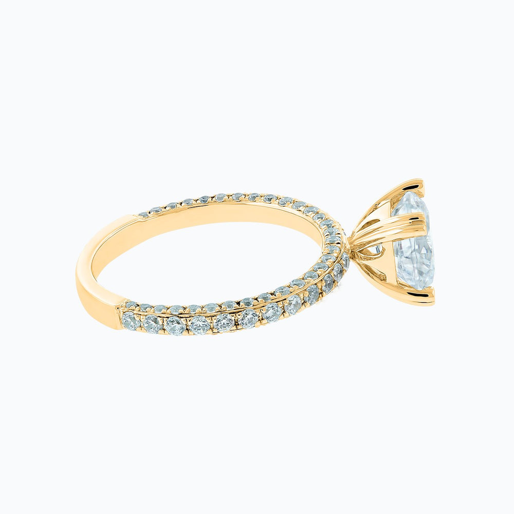 
          
          Load image into Gallery viewer, Nicola Round Pave Diamonds Ring 18K Yellow Gold
          
          