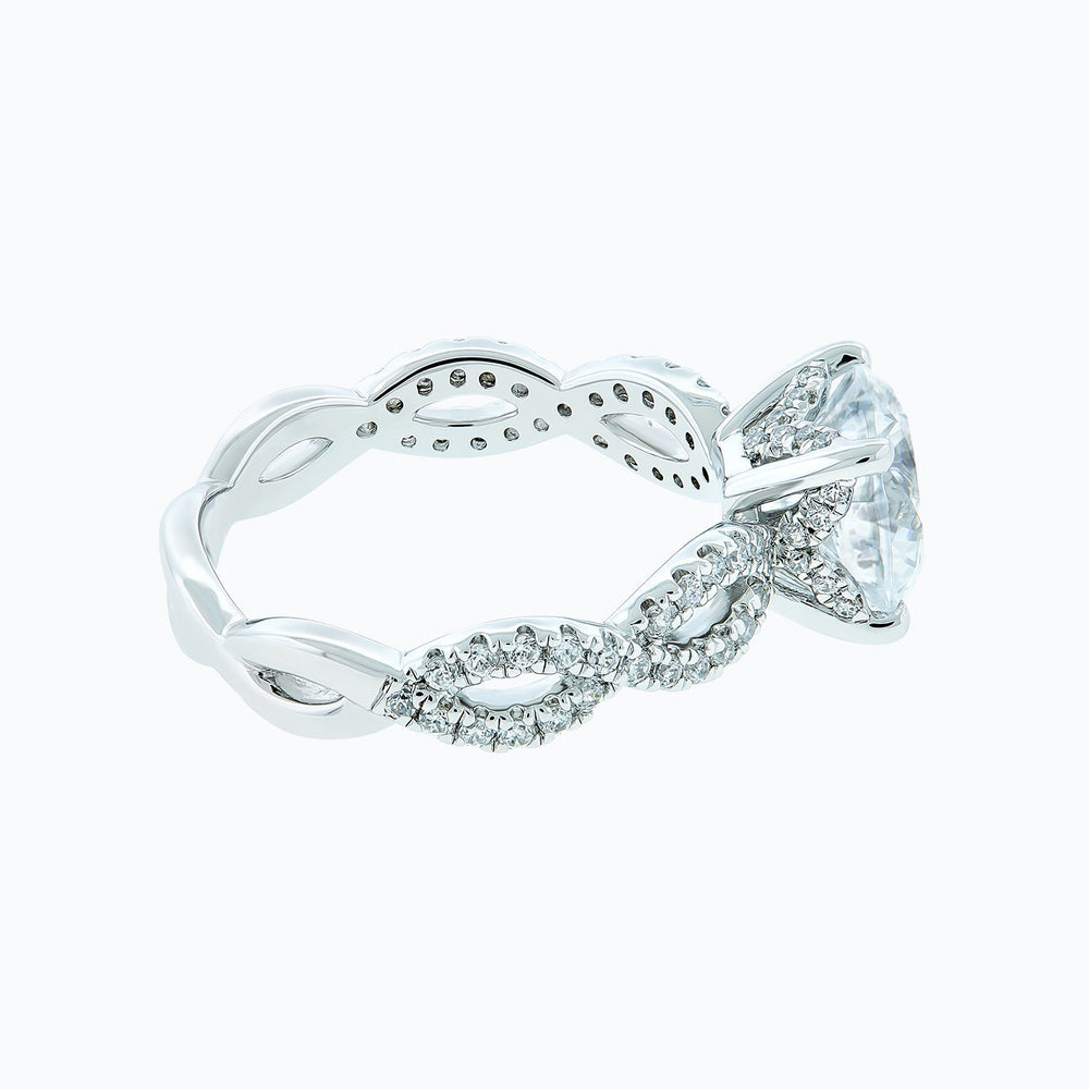 
          
          Load image into Gallery viewer, Teresa Lab Created Diamond Round Pave Diamonds Ring
          
          