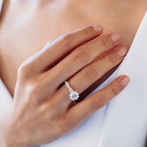 
          
          Load image into Gallery viewer, Talia GIA Diamond Round Pave Diamonds Ring
          
          