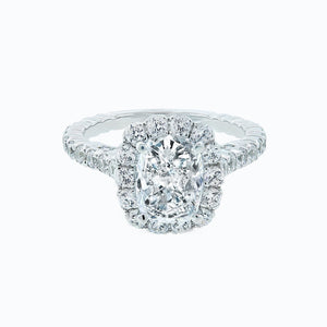 
          
          Load image into Gallery viewer, Naroza Cushion Halo Pave Diamonds Ring
          
          