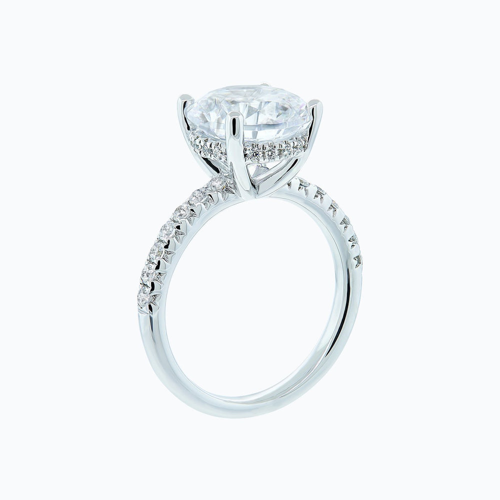 
          
          Load image into Gallery viewer, Amalia Round Pave Diamonds Ring 18K White Gold
          
          