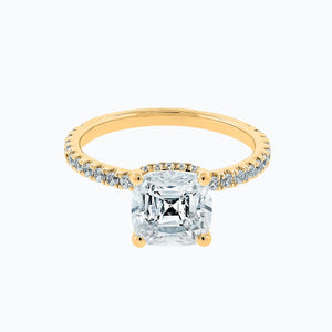 
          
          Load image into Gallery viewer, Adalia Cushion Pave Diamonds Ring 18K Yellow Gold
          
          