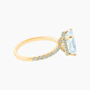 
          
          Load image into Gallery viewer, Elina Radiant Pave Diamonds Ring 14K Yellow Gold
          
          
