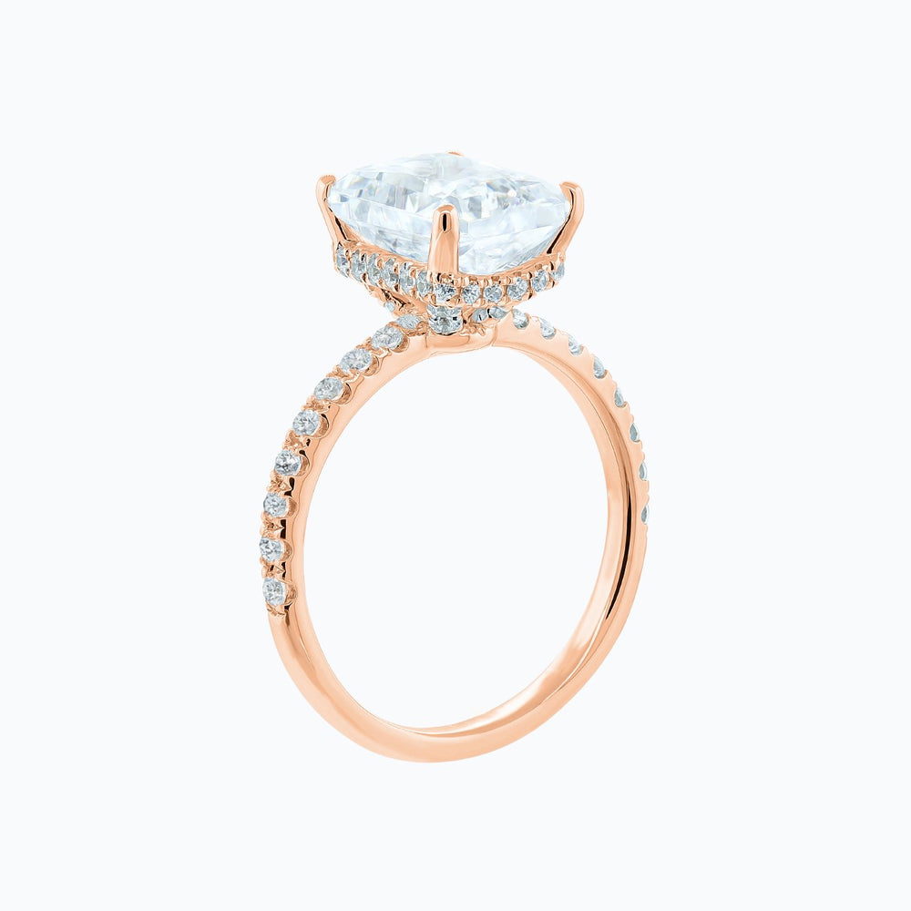
          
          Load image into Gallery viewer, Elina Radiant Pave Diamonds Ring 18K Rose Gold
          
          