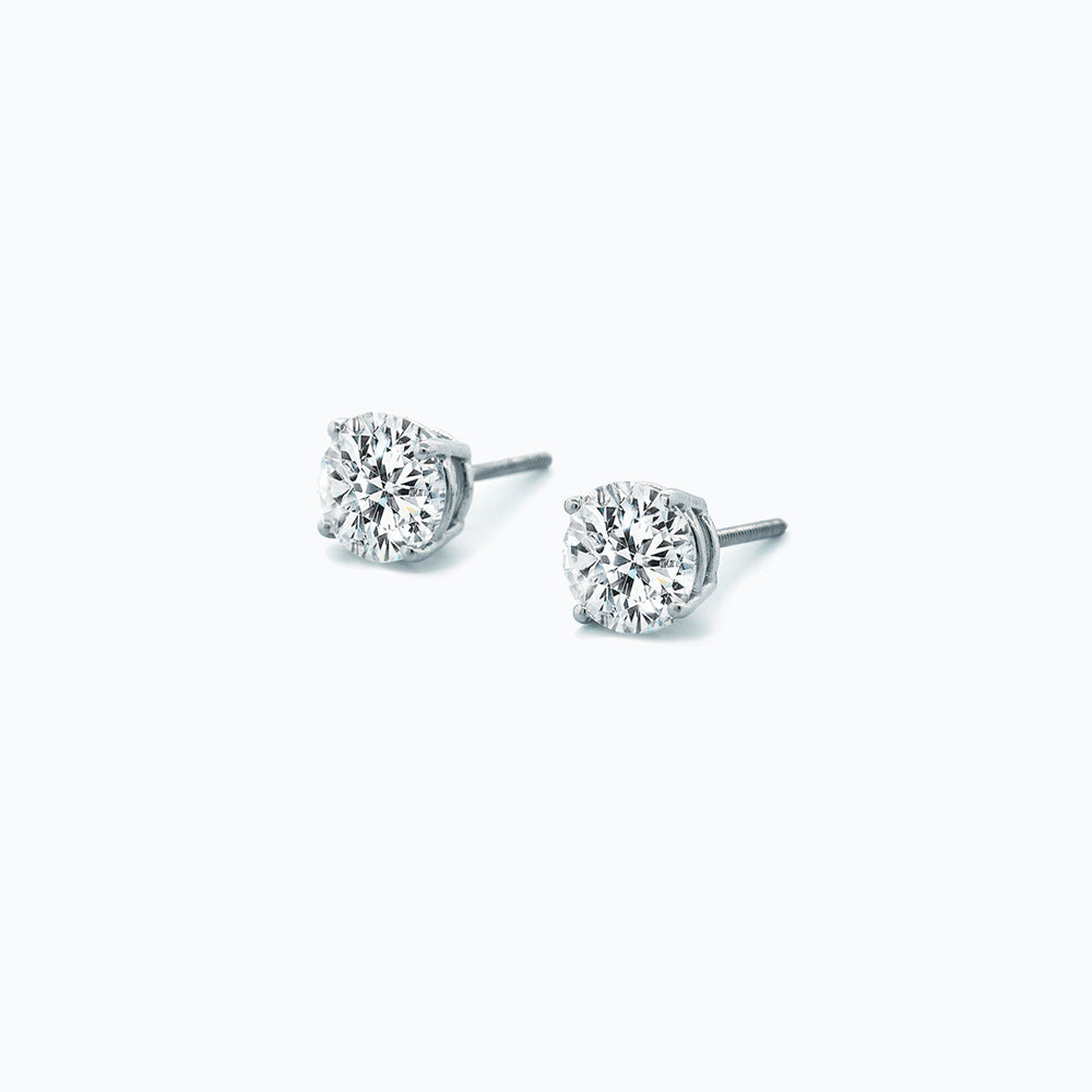 
          
          Load image into Gallery viewer, Lab Created Diamond Round Solitaire Stud Earrings | ARIJEI New York
          
          
